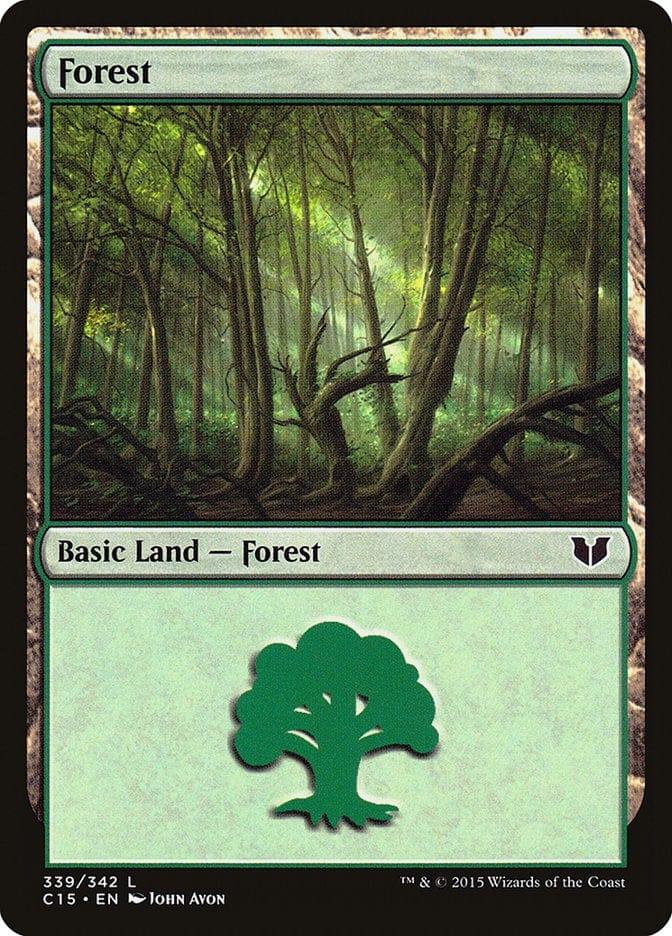 Magic: The Gathering MTG Single Forest (339) [Commander 2015]