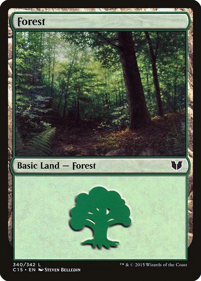 Magic: The Gathering MTG Single Forest (340) [Commander 2015]