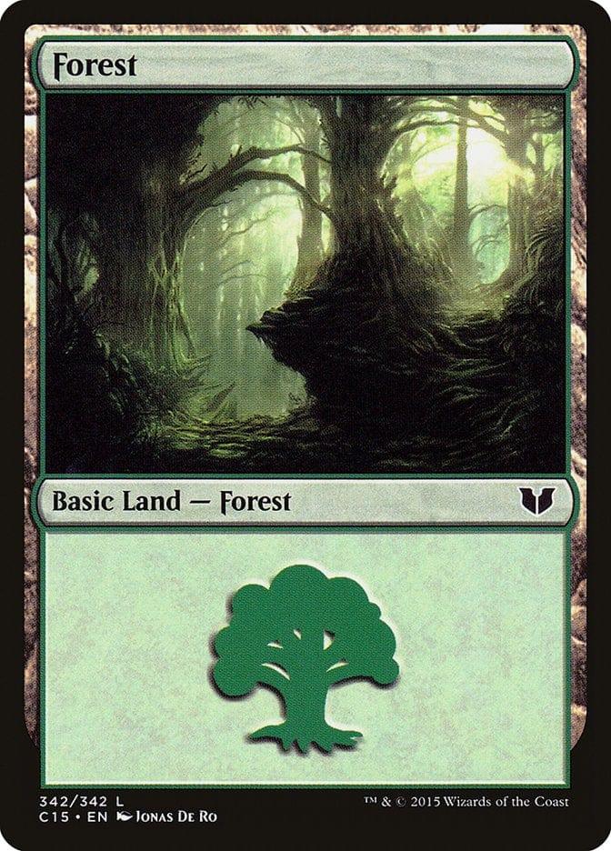 Magic: The Gathering MTG Single Forest (342) [Commander 2015]