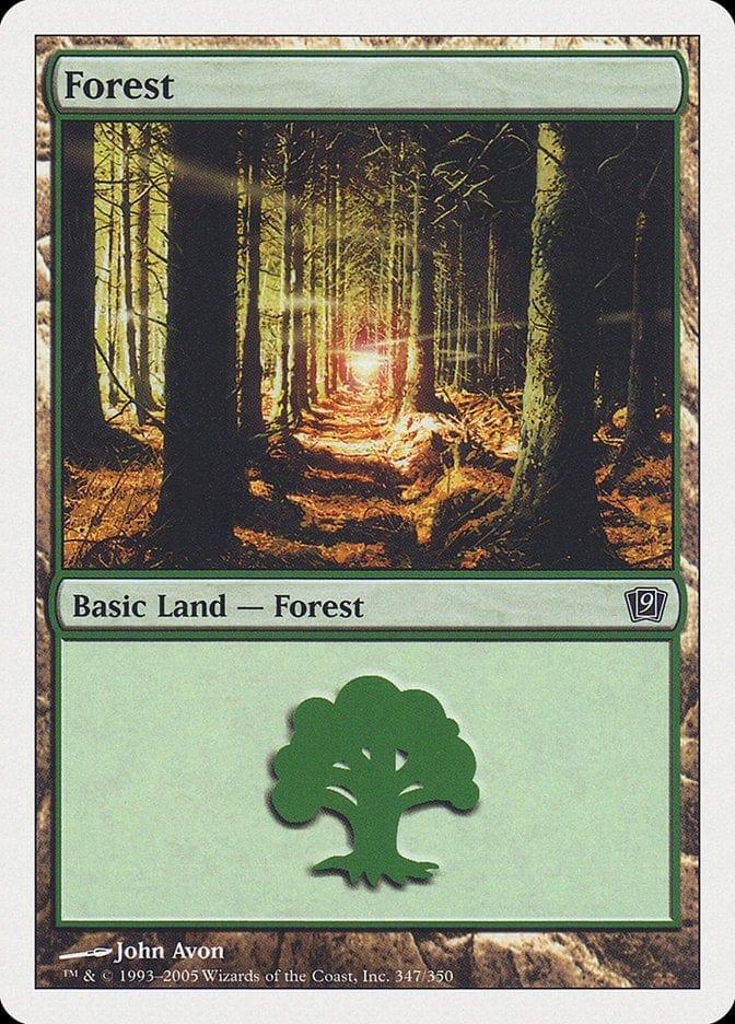 Magic: The Gathering MTG Single Forest (347) [Ninth Edition]