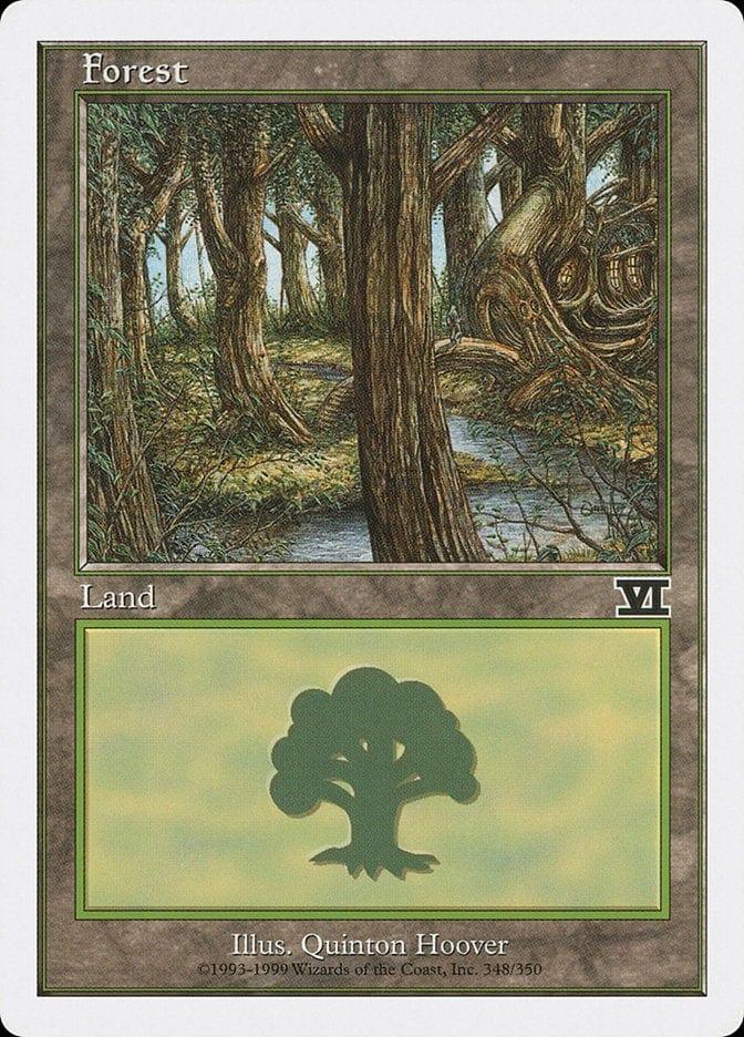 Magic: The Gathering MTG Single Forest (348) [Classic Sixth Edition]