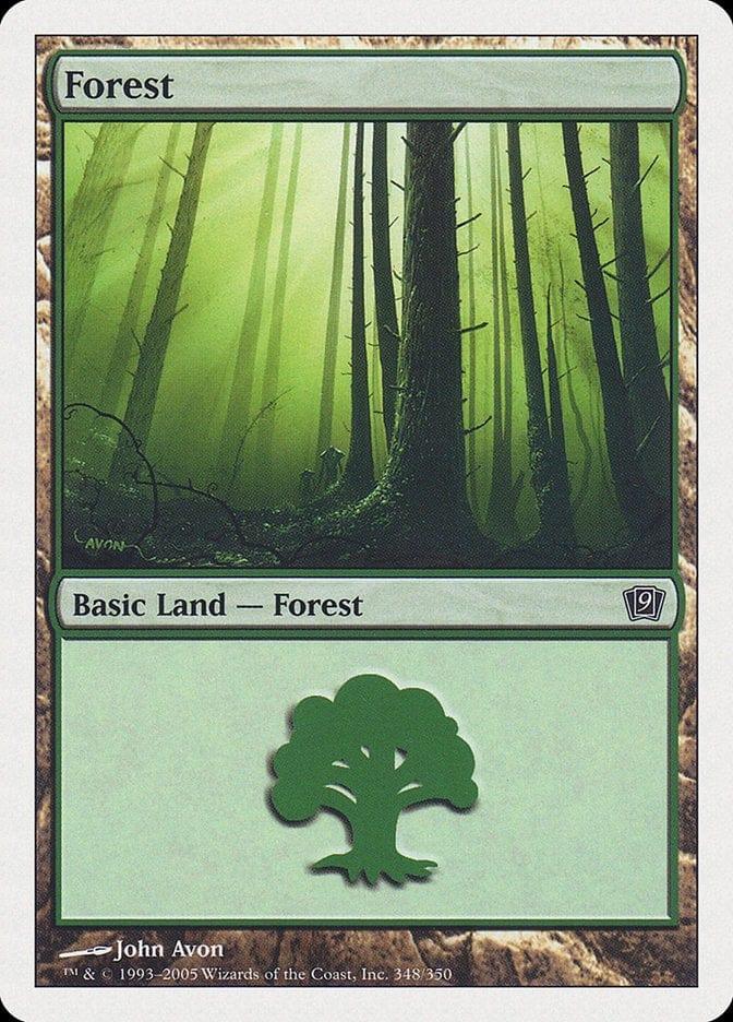Magic: The Gathering MTG Single Forest (348) [Ninth Edition]