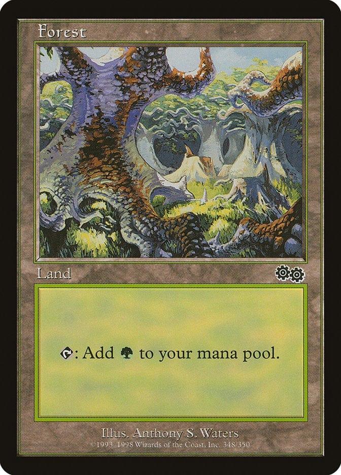 Magic: The Gathering MTG Single Forest (348) [Urza's Saga]