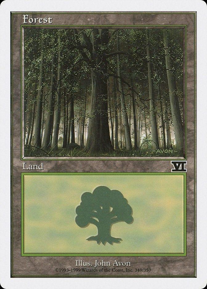 Magic: The Gathering MTG Single Forest (349) [Classic Sixth Edition]