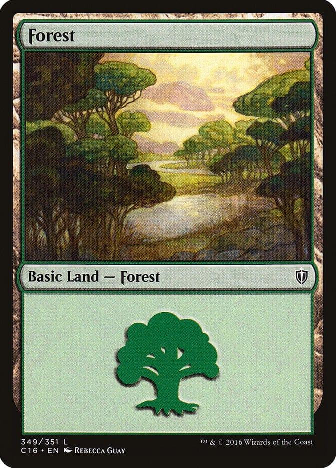 Magic: The Gathering MTG Single Forest (349) [Commander 2016]
