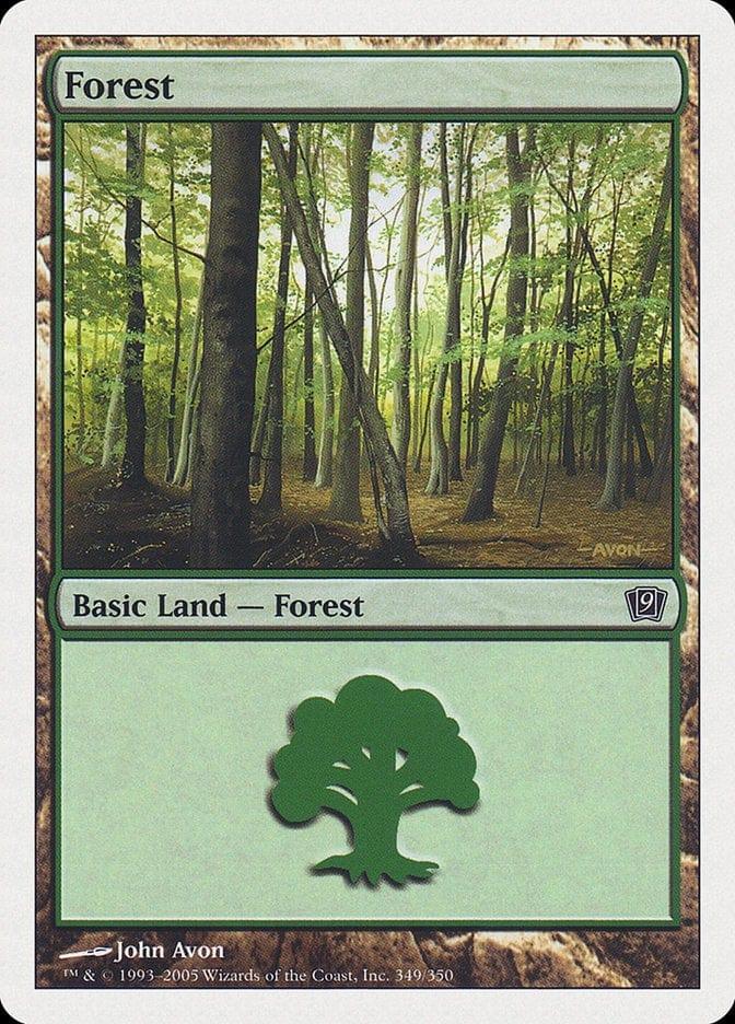 Magic: The Gathering MTG Single Forest (349) [Ninth Edition]