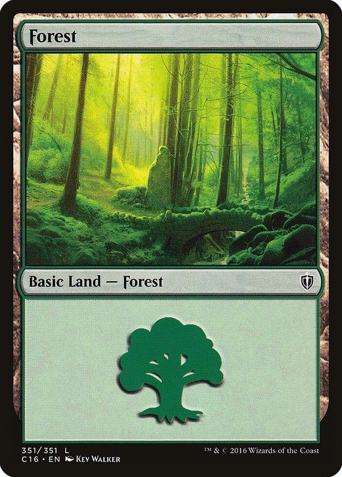 Magic: The Gathering MTG Single Forest (351) [Commander 2016]