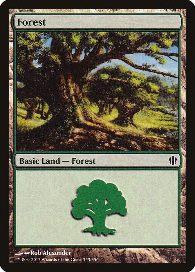Magic: The Gathering MTG Single Forest (353) [Commander 2013]
