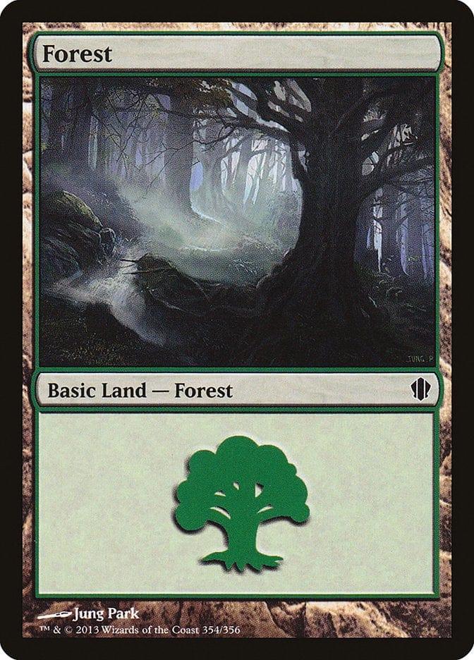 Magic: The Gathering MTG Single Forest (354) [Commander 2013]