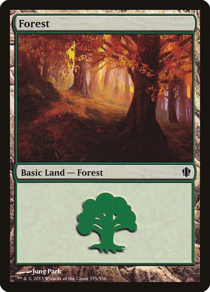 Magic: The Gathering MTG Single Forest (355) [Commander 2013]