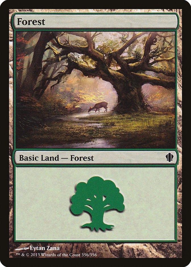 Magic: The Gathering MTG Single Forest (356) [Commander 2013]