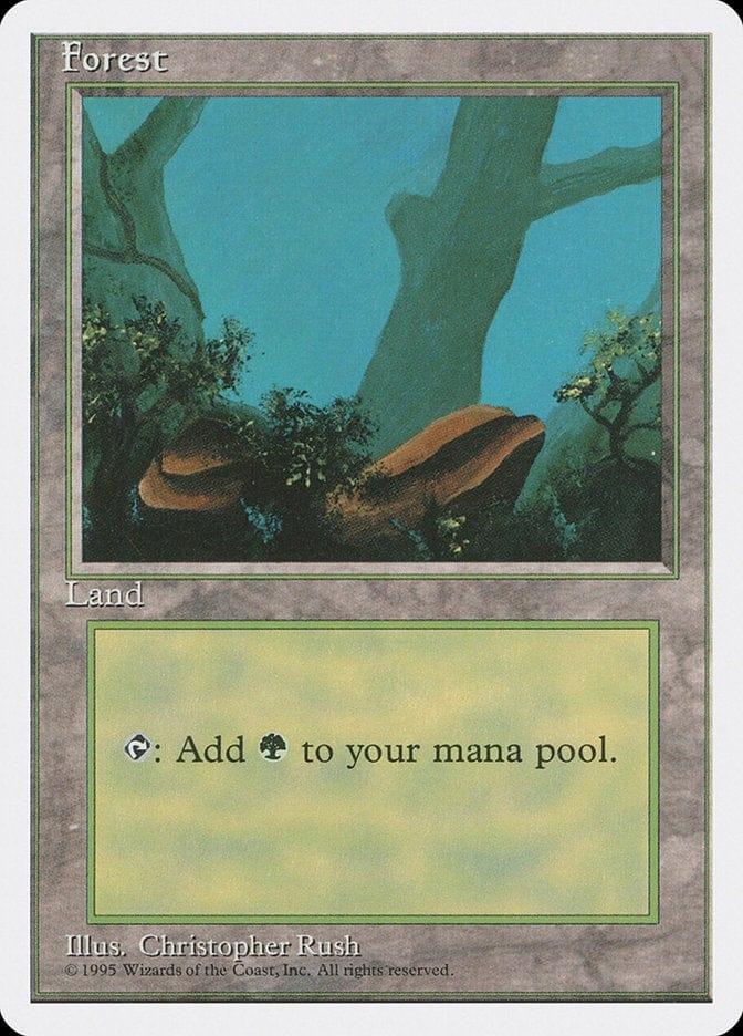 Magic: The Gathering MTG Single Forest (376) [Fourth Edition]