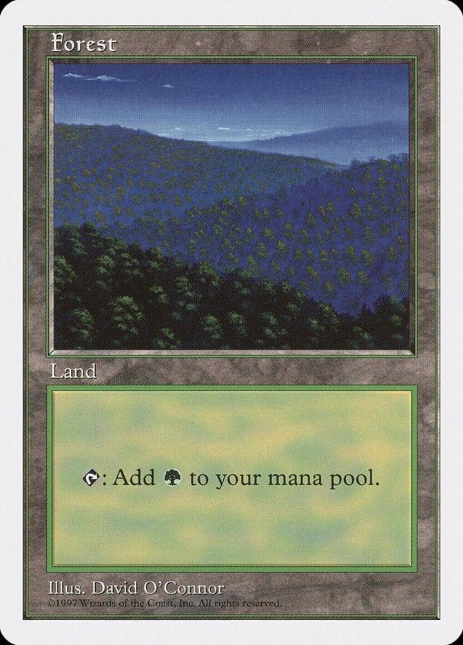 Magic: The Gathering MTG Single Forest (447) [Fifth Edition]