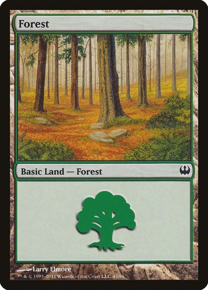 Magic: The Gathering MTG Single Forest (45) [Duel Decks: Knights vs. Dragons]