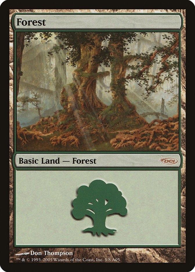 Magic: The Gathering MTG Single Forest (5) [Arena League 2005]
