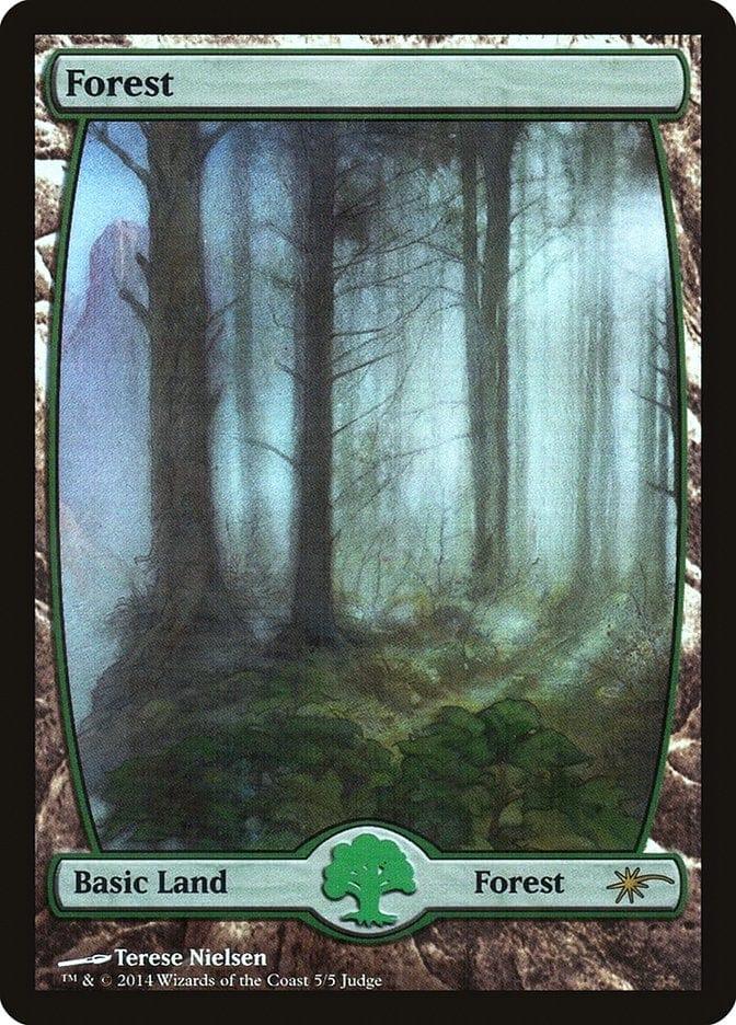 Magic: The Gathering MTG Single Forest (5★) [Judge Gift Cards 2014]