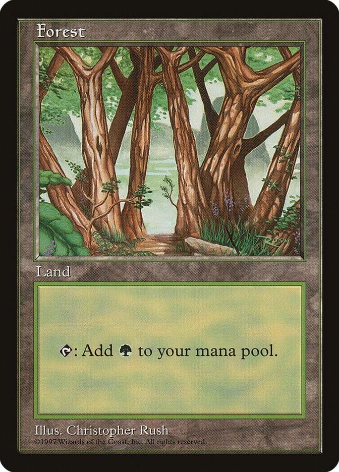 Magic: The Gathering MTG Single Forest (6) [Asia Pacific Land Program]