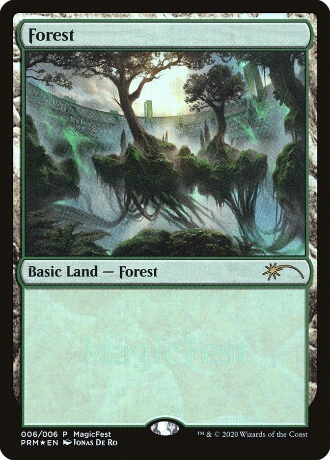 Magic: The Gathering MTG Single Forest (6) [MagicFest]