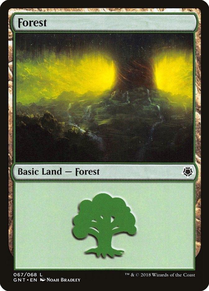 Magic: The Gathering MTG Single Forest (67) [Game Night]