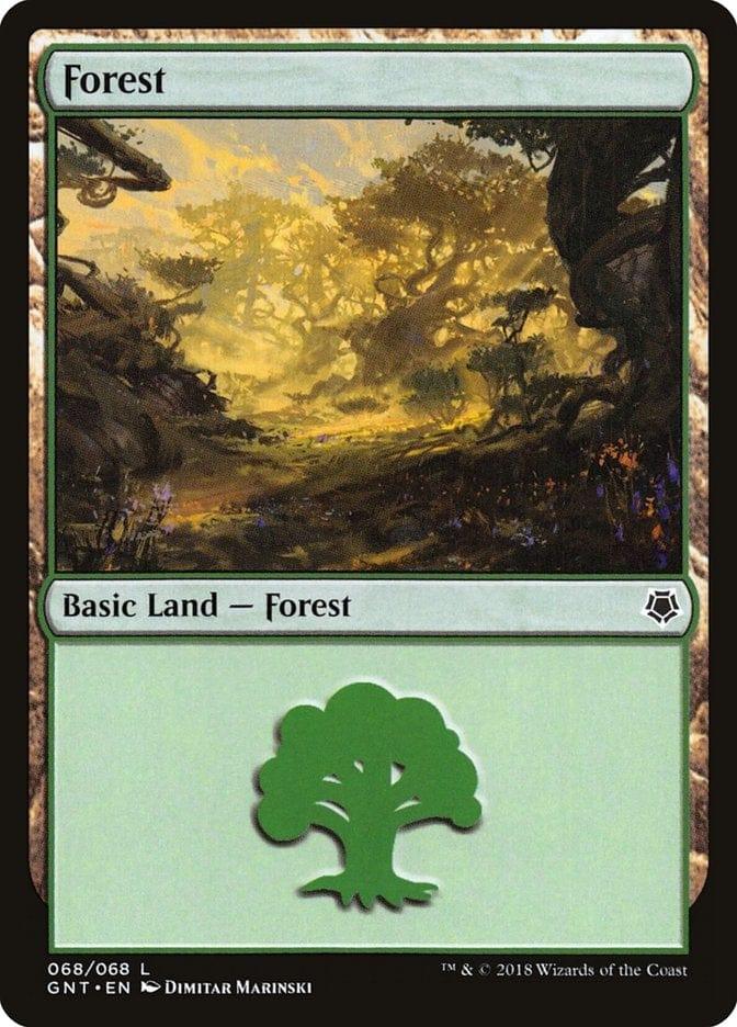 Magic: The Gathering MTG Single Forest (68) [Game Night]