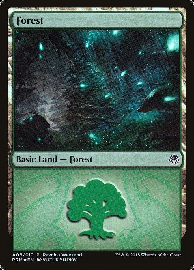 Magic: The Gathering MTG Single Forest (A06) [Guilds of Ravnica Ravnica Weekend]
