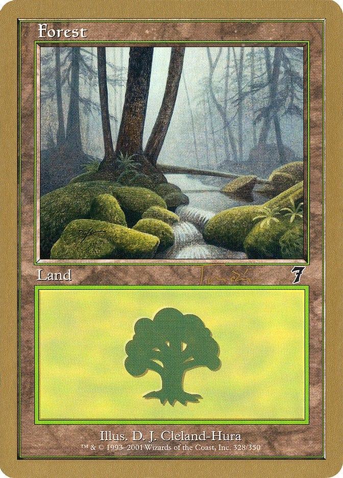 Magic: The Gathering MTG Single Forest (jt328) [World Championship Decks 2001]