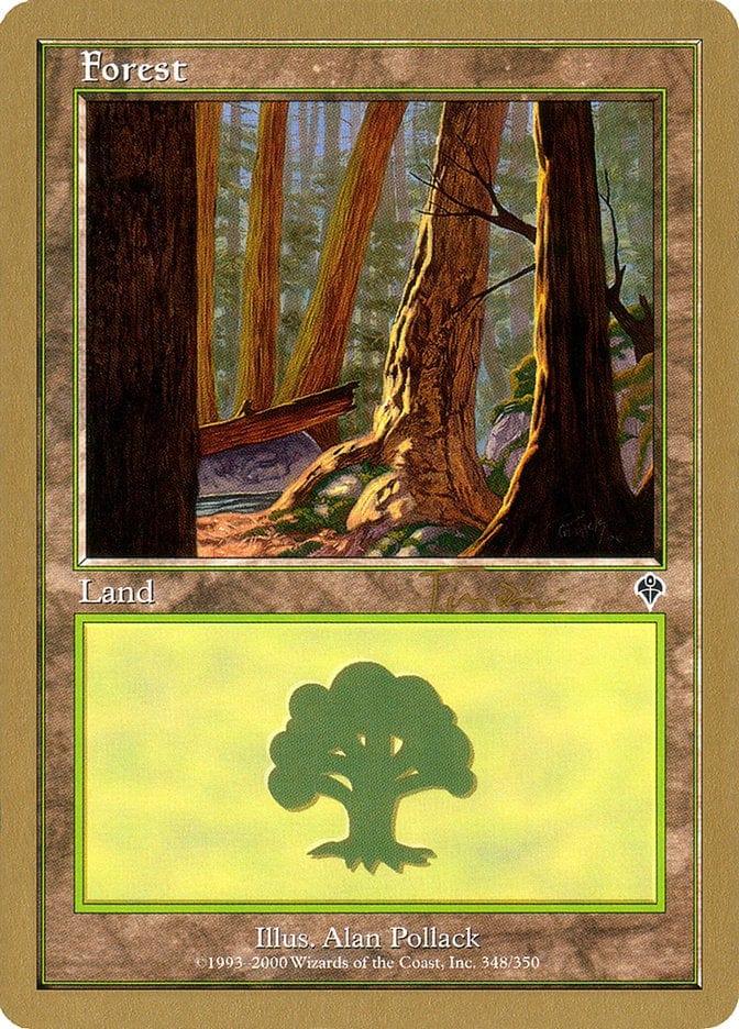 Magic: The Gathering MTG Single Forest (jt348a) [World Championship Decks 2001]