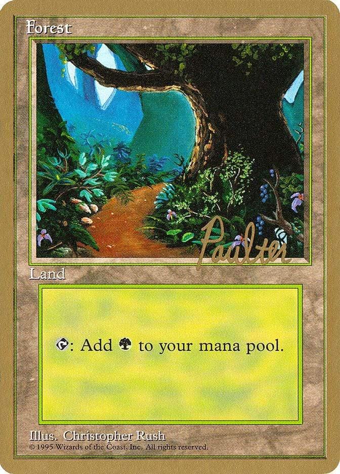 Magic: The Gathering MTG Single Forest (pp376) (Preston Poulter) [Pro Tour Collector Set]