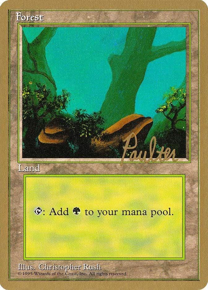 Magic: The Gathering MTG Single Forest (pp378) (Preston Poulter) [Pro Tour Collector Set]