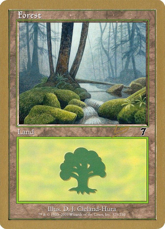 Magic: The Gathering MTG Single Forest (rl328) [World Championship Decks 2002]