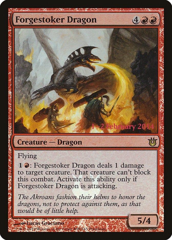 Magic: The Gathering MTG Single Forgestoker Dragon  [Born of the Gods Prerelease Promos]