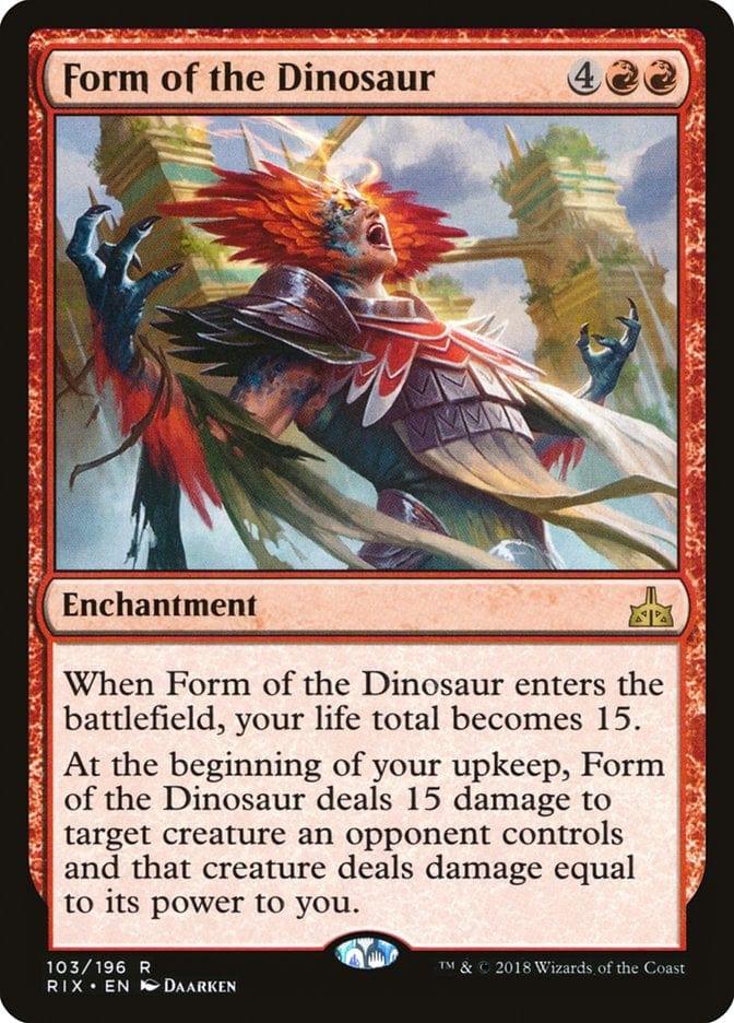 Magic: The Gathering MTG Single Form of the Dinosaur [Rivals of Ixalan]