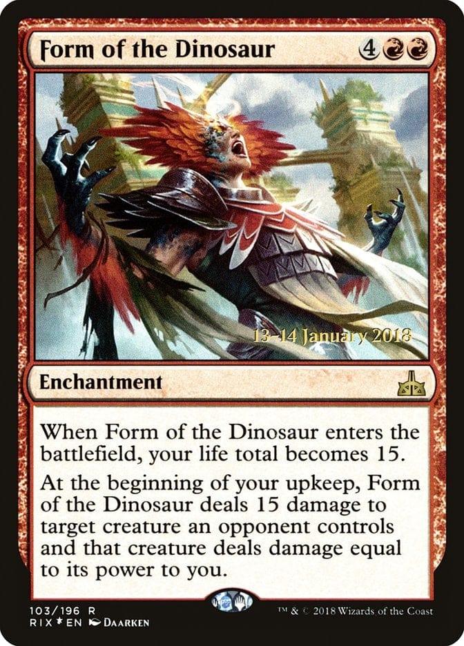Magic: The Gathering MTG Single Form of the Dinosaur [Rivals of Ixalan Prerelease Promos]