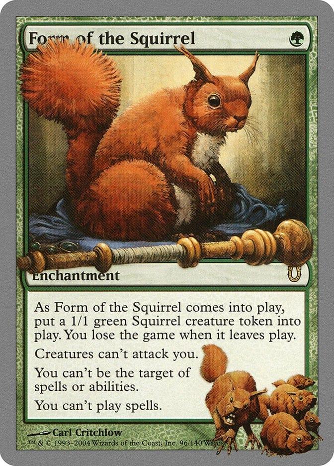 Magic: The Gathering MTG Single Form of the Squirrel [Unhinged]