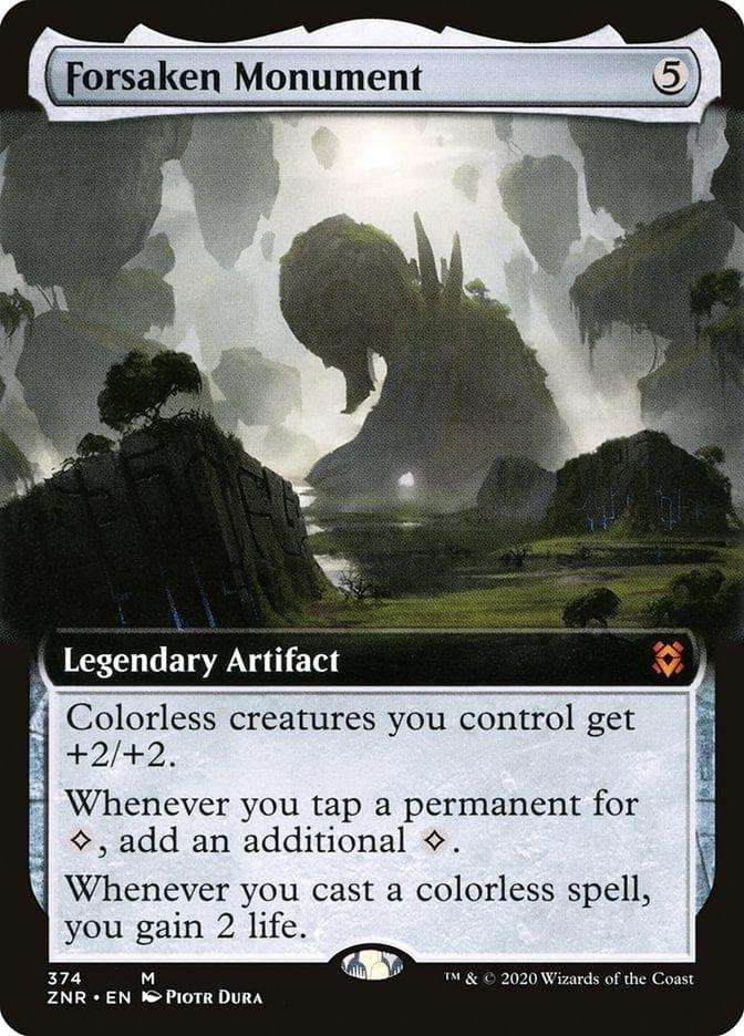 Magic: The Gathering MTG Single Forsaken Monument (Extended) [Zendikar Rising Extended Art]