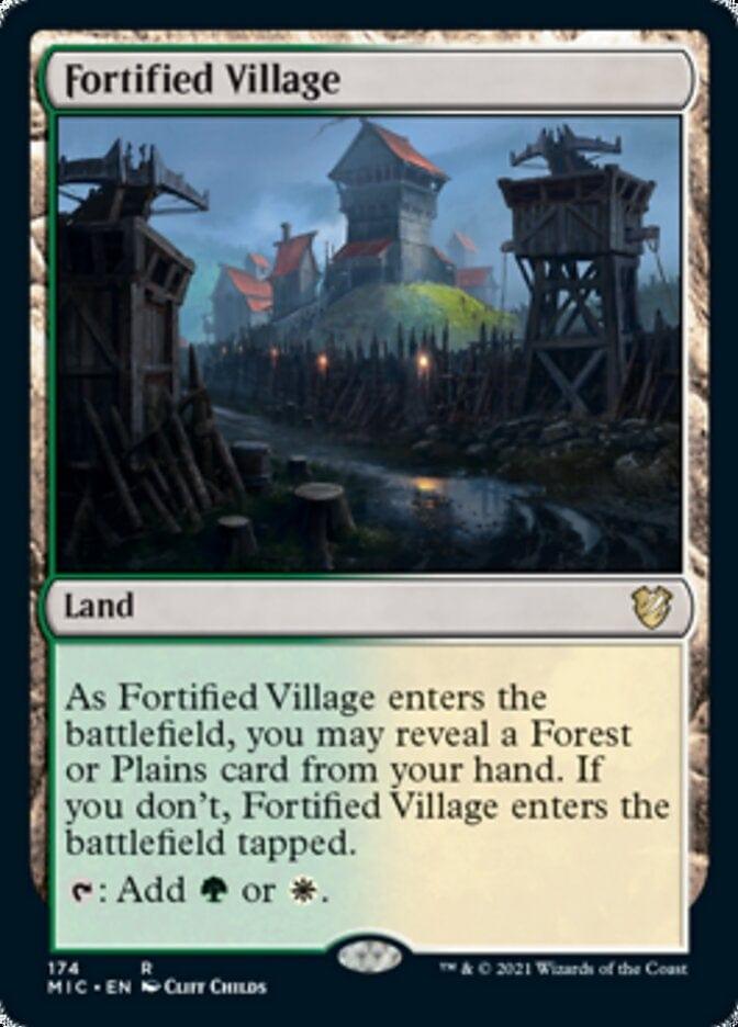 Magic: The Gathering MTG Single Fortified Village [Innistrad: Midnight Hunt Commander]