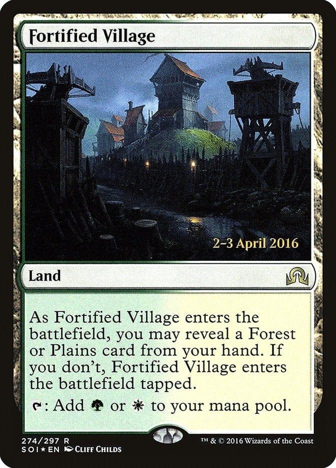 Magic: The Gathering MTG Single Fortified Village [Shadows over Innistrad Prerelease Promos]