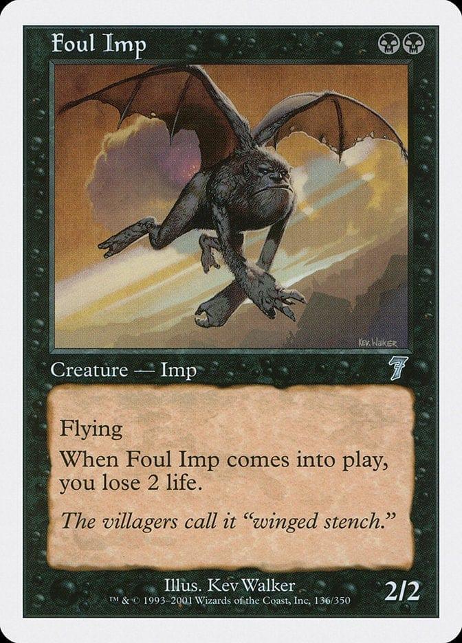 Magic: The Gathering MTG Single Foul Imp [Seventh Edition]