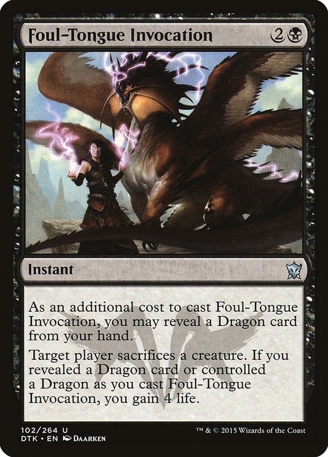 Magic: The Gathering MTG Single Foul-Tongue Invocation [Dragons of Tarkir]