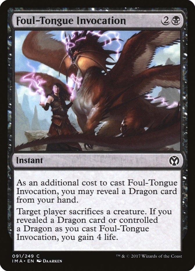 Magic: The Gathering MTG Single Foul-Tongue Invocation [Iconic Masters]