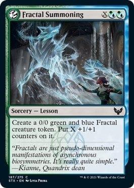 Magic: The Gathering MTG Single Fractal Summoning [Strixhaven: School of Mages]