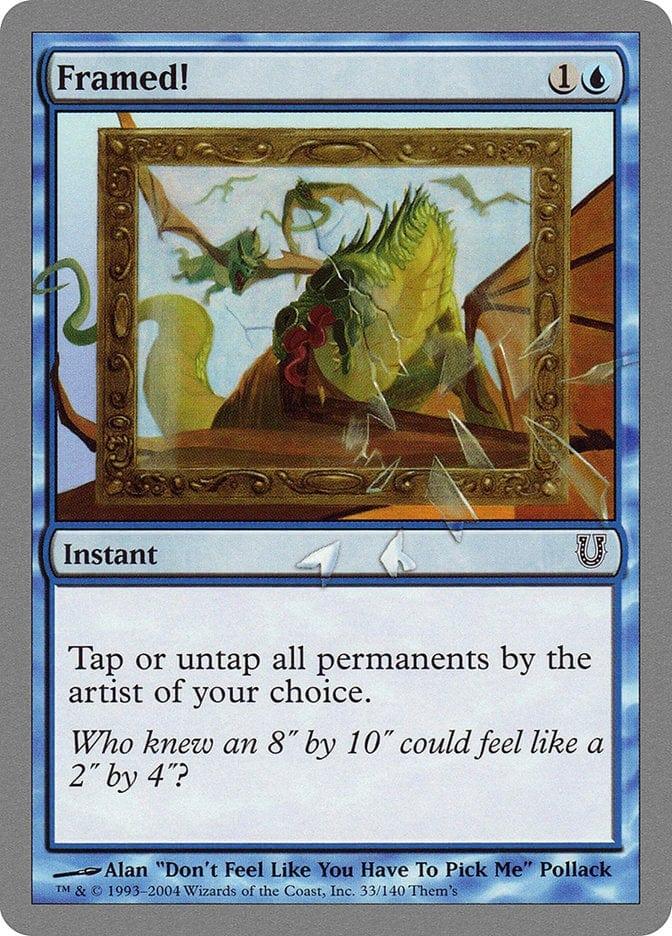 Magic: The Gathering MTG Single Framed! [Unhinged]