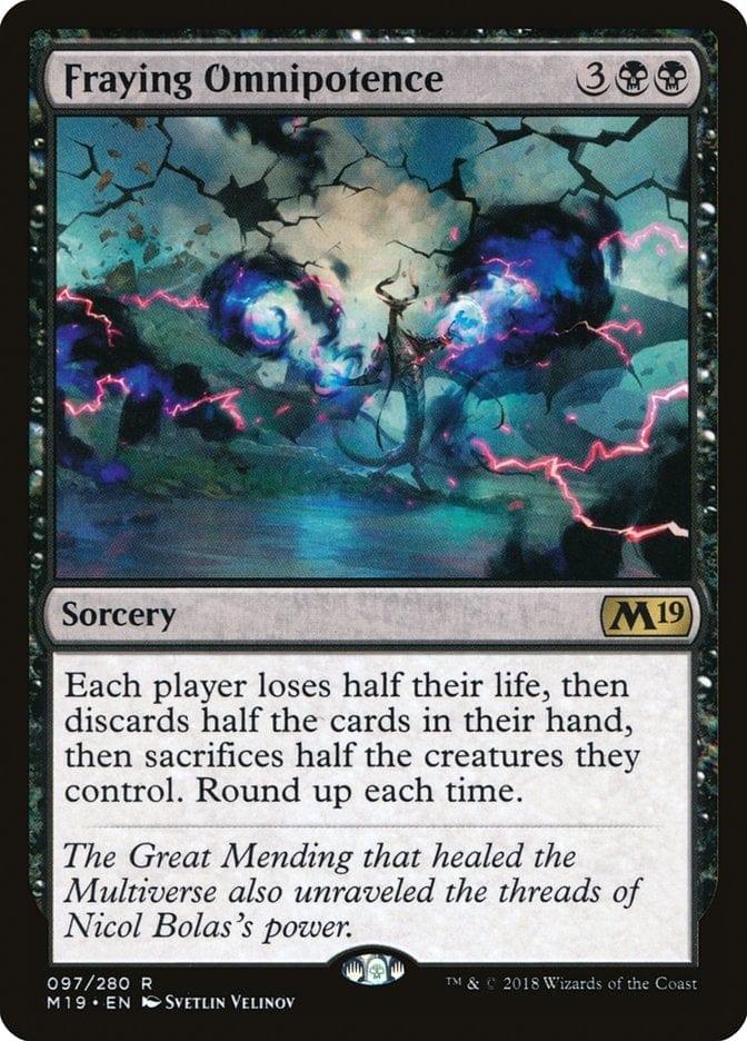 Magic: The Gathering MTG Single Fraying Omnipotence [Core Set 2019]