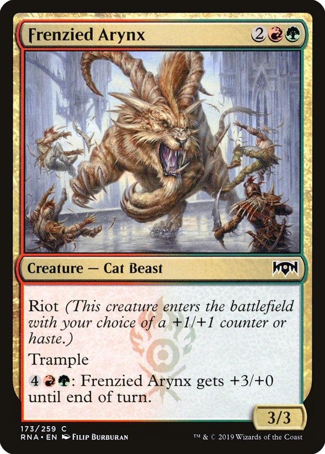 Magic: The Gathering MTG Single Frenzied Arynx [Ravnica Allegiance]