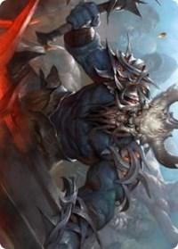 Magic: The Gathering MTG Single Frenzied Raider Art Card [Kaldheim: Art Series]