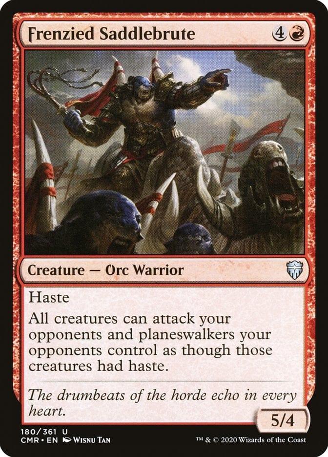 Magic: The Gathering MTG Single Frenzied Saddlebrute [Commander Legends]