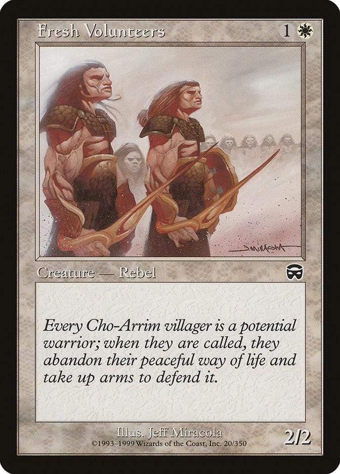 Magic: The Gathering MTG Single Fresh Volunteers [Mercadian Masques]