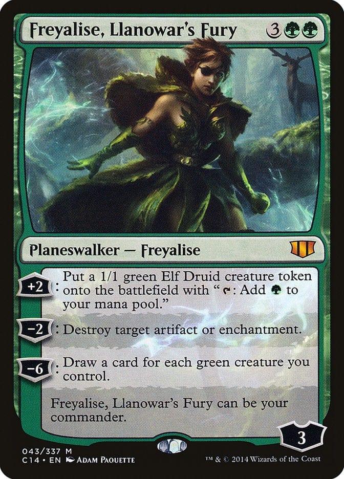 Magic: The Gathering MTG Single Freyalise, Llanowar's Fury [Commander 2014]