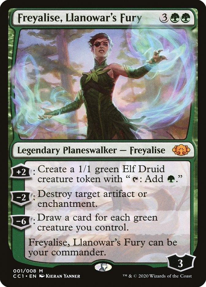 Magic: The Gathering MTG Single Freyalise, Llanowar's Fury [Commander Collection Green]