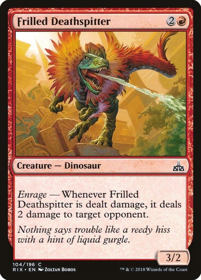 Magic: The Gathering MTG Single Frilled Deathspitter [Rivals of Ixalan]